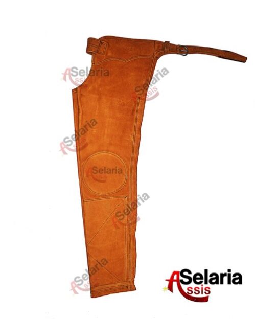 Calça De Couro Nabuck - Profissional Para Vaquejada - Completa