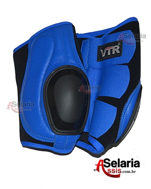 Caneleira VTR de Couro Azul (Membros Posterior)