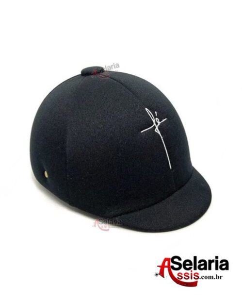 Capacete com o nome FÉ - Para Vaquejada, Hipismo & Equitação - Linha Profissional