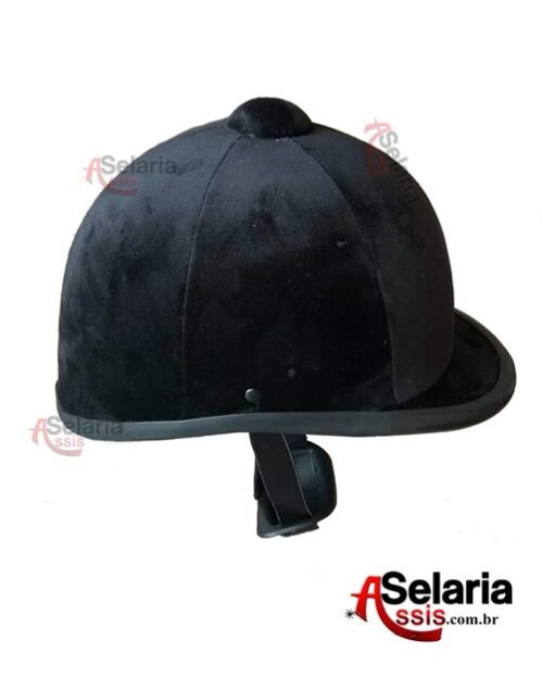 Capacete Aveludado com Borda de Borracha - Para Vaquejada, Hipismo & Equitação